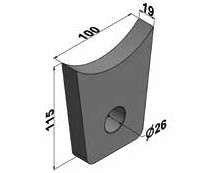 TMR MANCAL OVAL INTERNO PINO TENSOR TR/CAR RANDON Ø26
