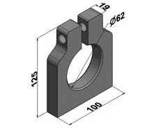 TMR MANCAL EXTERNO PINO TENSOR TR/CAR RODOVIARIA Ø62