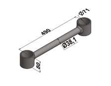 TTR TENSOR FIXO TR/CAR RANDON /GUERRA 490MM