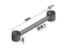 TTR TENSOR FIXO TR/CAR RANDON /GUERRA 500MM Ø71