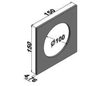 TCR ARRUELA REFORÇO 150X150X4,75