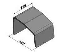 TDS APOIO DESLIZANTE SUP TRAS CAR SUSPENSYS 119X151X3/8
