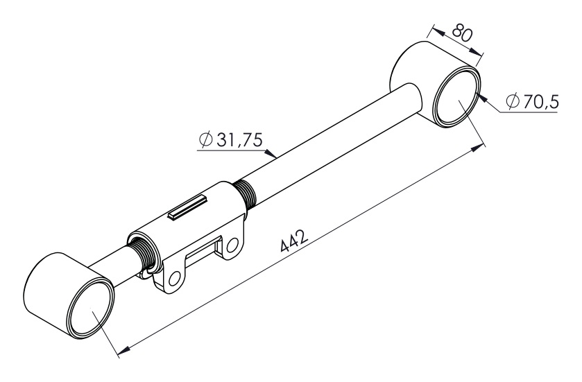 TTG TENSOR MOVEL CAR GUEERA 442MM