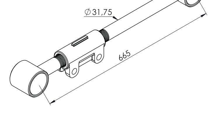 TTR TENSOR MOVEL CAR RANDON 665MMØ75